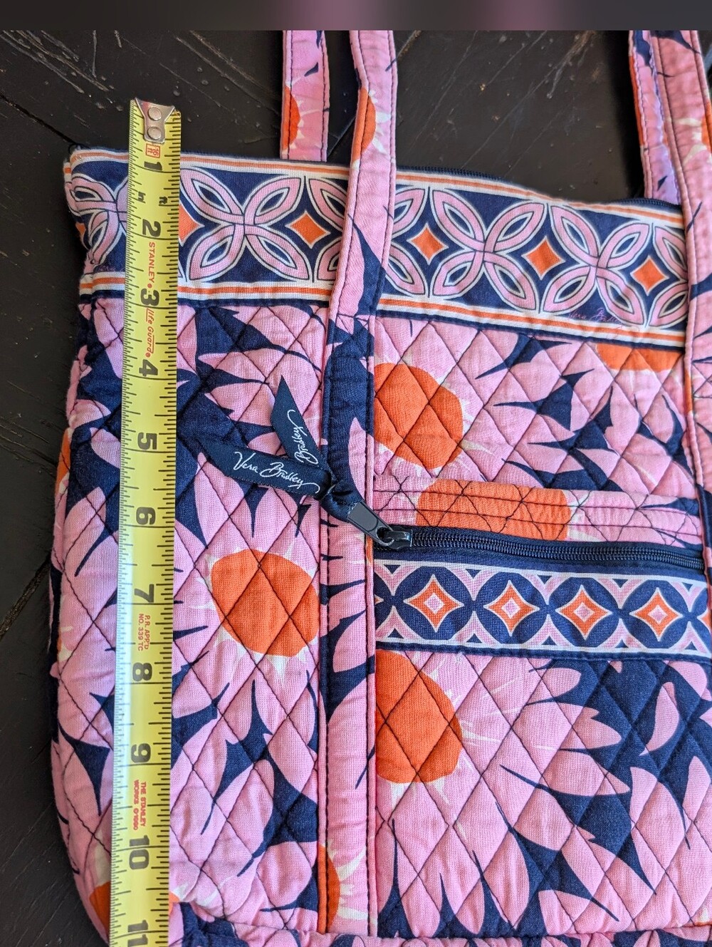 Vera Bradley Villager Tote Retired "Loves Me" Paisley Pattern Boho Cottagecore - Picture 8 of 8